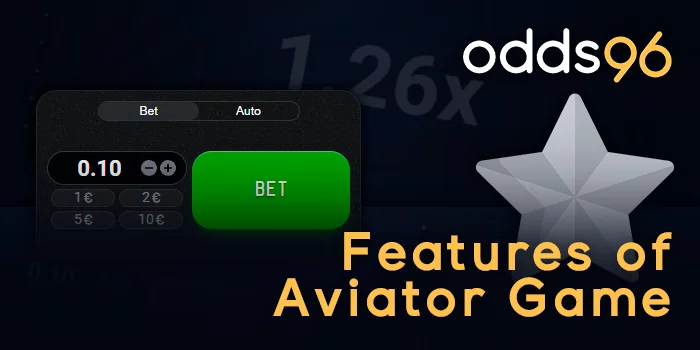 Main features of Aviator game by spribe at odds96