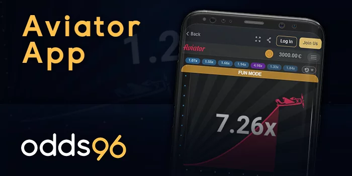 Aviator app for Android from Odds96