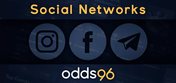 Odds96 सोशल नेटवर्क: इंस्टाग्राम, फेसबुक, टेलीग्राम