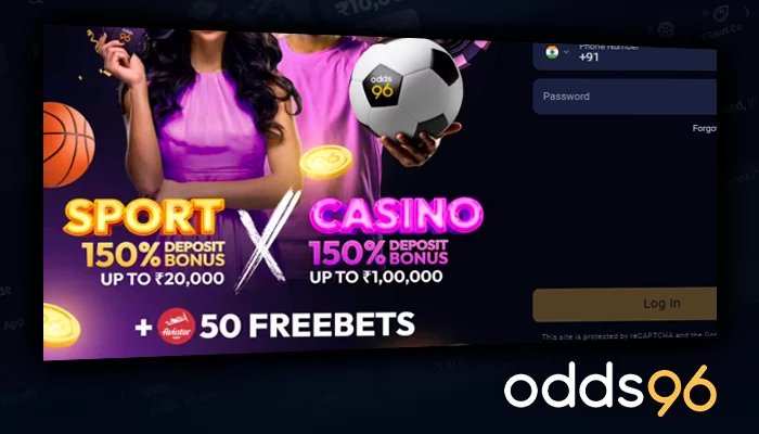 Bonuses for new players from India on Odds96