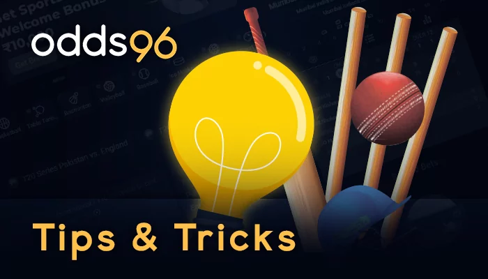Tips and tricks to make bets on cricket by Odds96