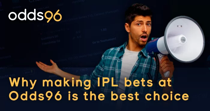 Reasons to bet on IPL tournament at Odds96 - good odds, quick registration, instant support and more