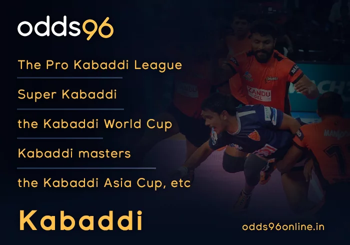 Place bets on kabaddi at Odds96