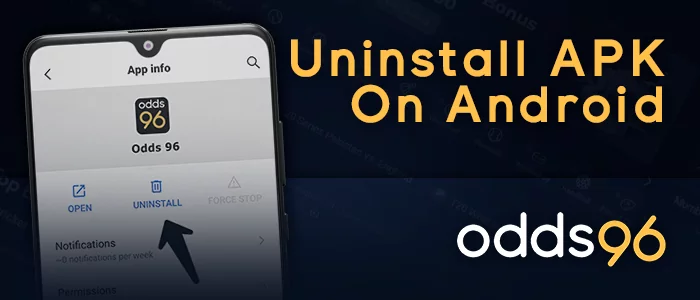 How to uninstall the Odds96 app from Android - guide for users