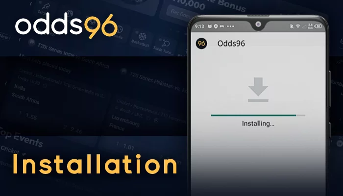Odds96 mobile app installation process