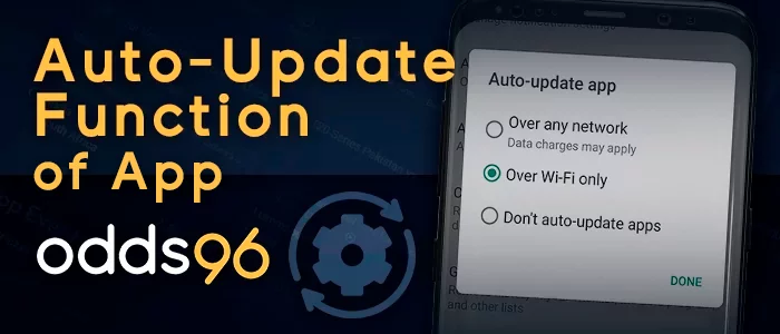 Auto-update function of Odds96 application: how to enable it
