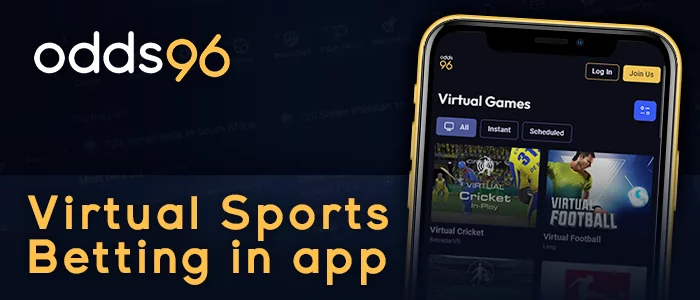 Betting on virtual sports in the Odds96 app - what is it