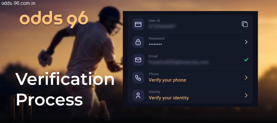 Verifying identity and KYC at Odds96 casino